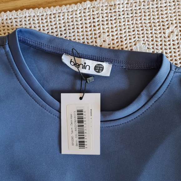 Skirt Suit Sweater Blue Winter Fall NWT 2 Piece Matching Set Two Classy Modest - Picture 8 of 8